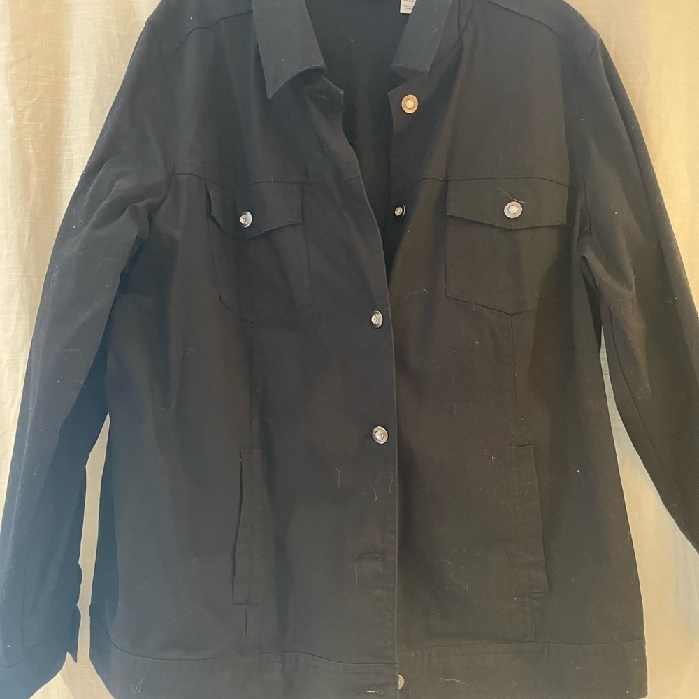 Black Women's Denim&Co Jacket